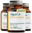 ALGAEKAL 4 -1 Vitamin D3 K2 Lengkap - ADK Vitamin Suplement, Enhanced Ammune Dukungan & Bone Health dengan D3 K2, A, & E - Whole Boodness & Bone Strength, 60 Eister - Swaltgelels