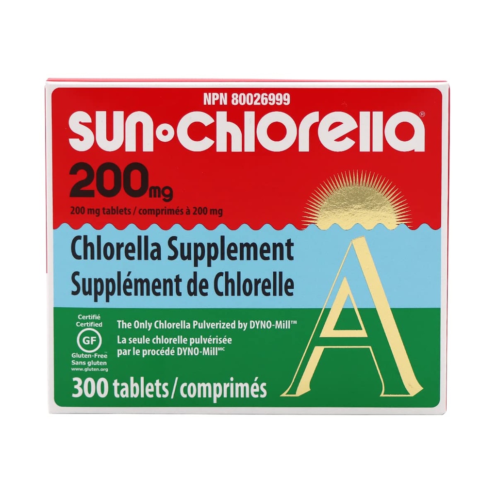 Sun Chlorella Eleuthero Nutronation Tablet, 200 mg, 300 Count