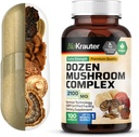 BIO KRAUTER Dozen Mushroom Complex - Lions Mane, Reishi, Cordyceps
