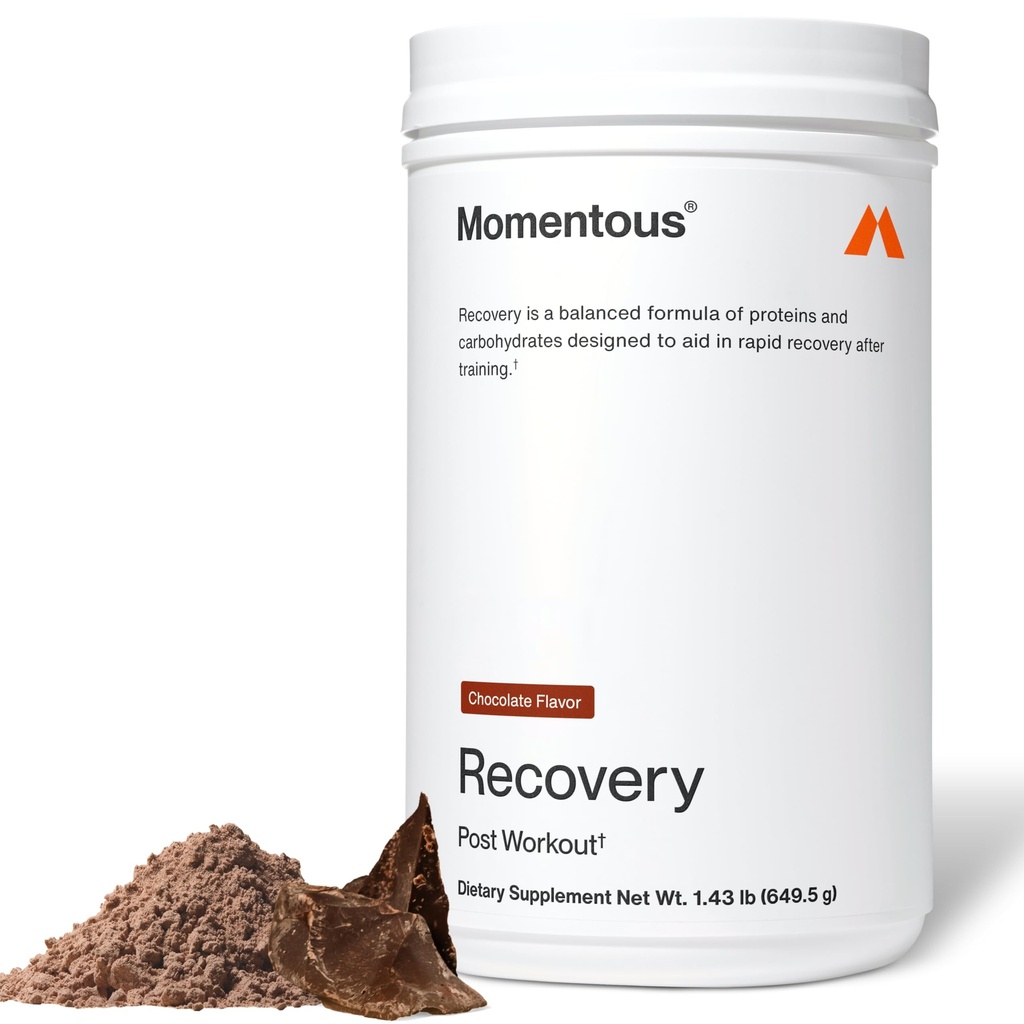 Momently Recovery Grass- Fed Whey Protein Powder - 20 g Postout-Whout Isolate Protein - NSF Disahkan untuk Sport - Gluten- 15 Servis - Chocolate - Paket May Wary
