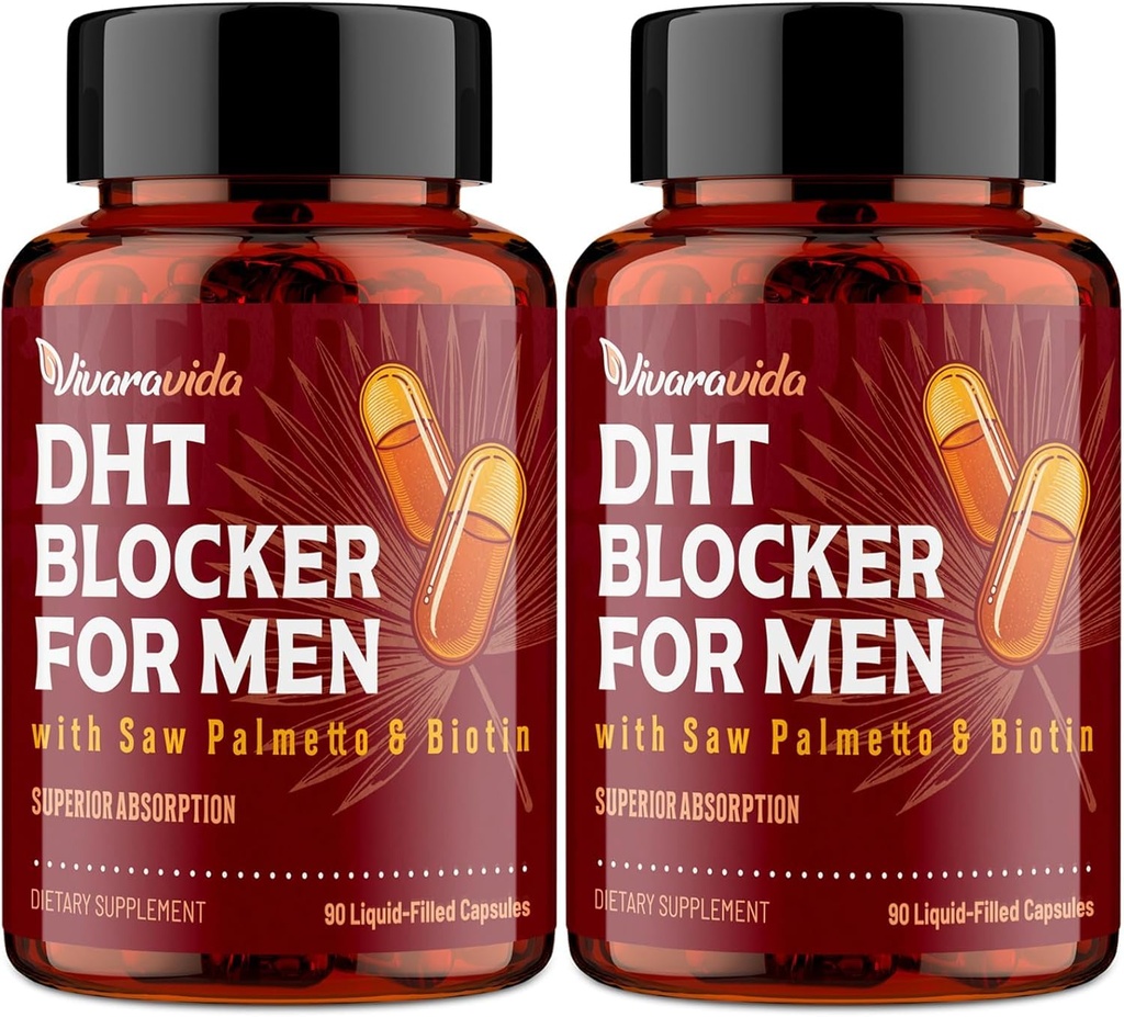 DHT Blocker untuk Perkembangan Rambut 124; dengan Saw Palmetto & Biotin
