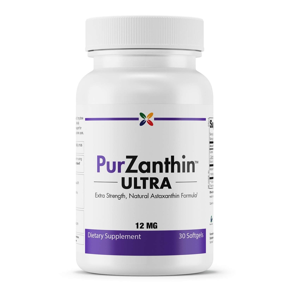 Hentikan Penuaan Sekarang PurZanthin Ultra Astaxanthin 12 MG Softgels (1 Pack)