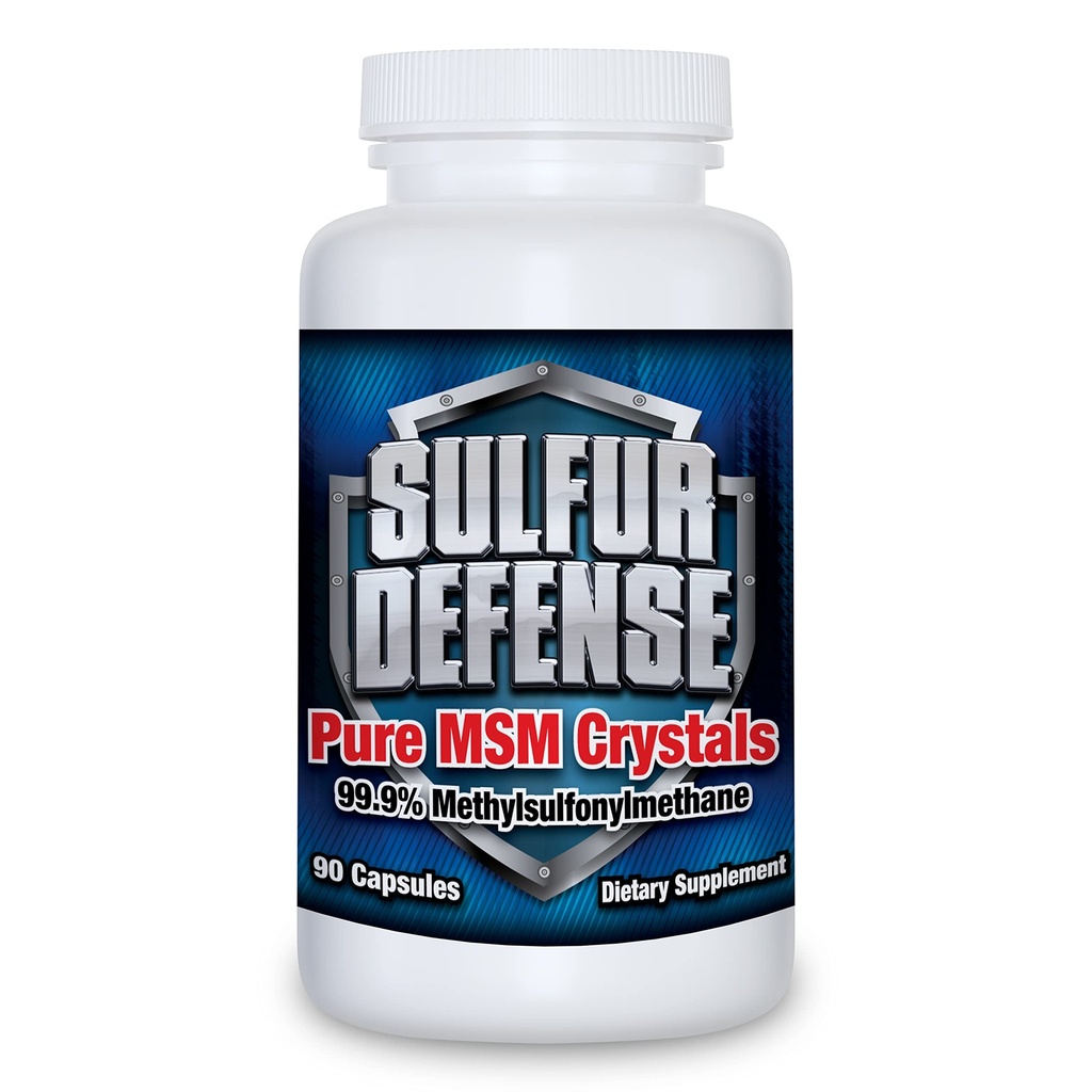 Sulfur Pertahanan Opti- MSM 99,9% Katup Bubuk MSM Murni, Dibuat di Amerika Serikat, Metode Organik sulfonymetana, Non- GMO, Gluten- Free, Imune System Booster, Soo Pain Gabungan, Muda Skin, Rambut, kuku, 90 caps
