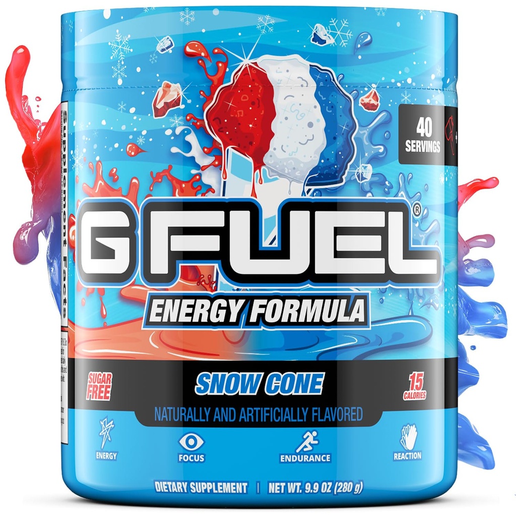 Pra 'Workout Caffein Mix, Sugar Free Focus Amino, Vitamin + Antioksidants, 9.9oz (Snow Cone, 40 Pelayan)