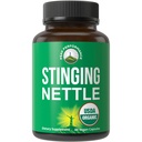 USDA Organic Stinging Nettle Vegan Capsules Made with Stinging Nettle Leaf Powder for Prostate, Hair Growth, Allergy. Lebih baik dari Root atau Benih Ekstrak. Tanaman berdasarkan Herb Tambahan Tablet, 60 pil