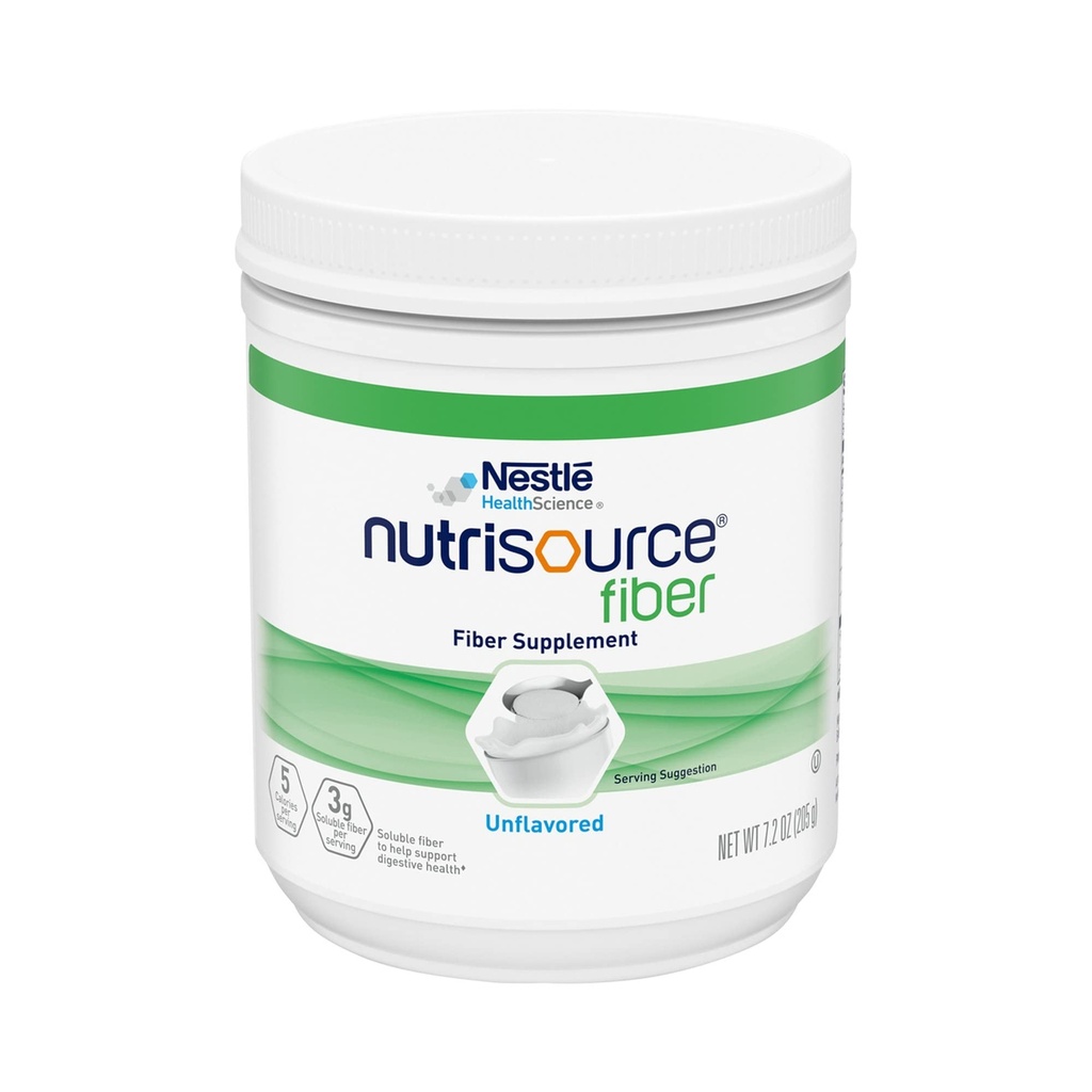 Nestle Nutresource Fiber Fiber Suplemen Tanpa rasa 7.2 oz. Canister 4 Ct