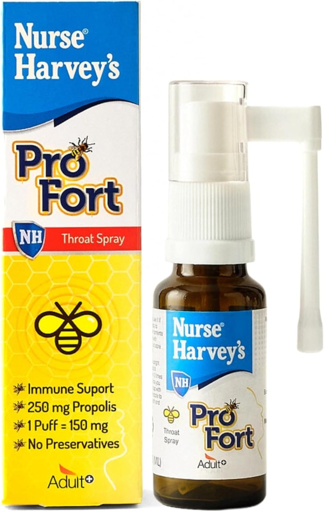 Perawat Harvey Propolis Throat Semprot Pro- Fort Mouth dan Throat Spray - Sore Throat 0.7Fl Oz