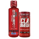 iSatori L- Carnitine LS3 Blue Raspberry 1500mg (32 Servings) Ultra CLA (90 Softgels), Liquid L- Carnitine dengan Acetyl, Omega 3 6 9 Safflower Oil