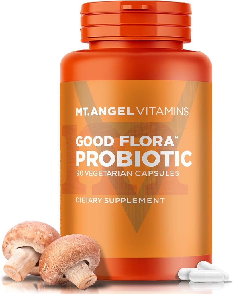 Gunung Vitamin Angel - Probiotik Flora Baik, Mendukung Pembuangan Kesehatan dan Bakteri (60 Vegetarian Capsules)