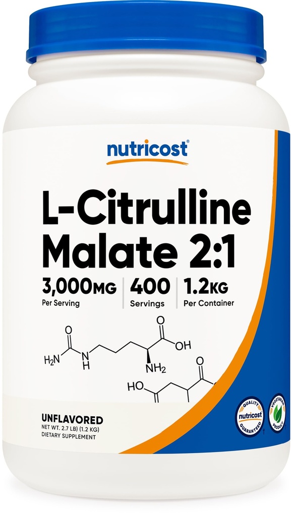 Nutricost L- Citrulline Malate Powder (2: 1) 1.2KG