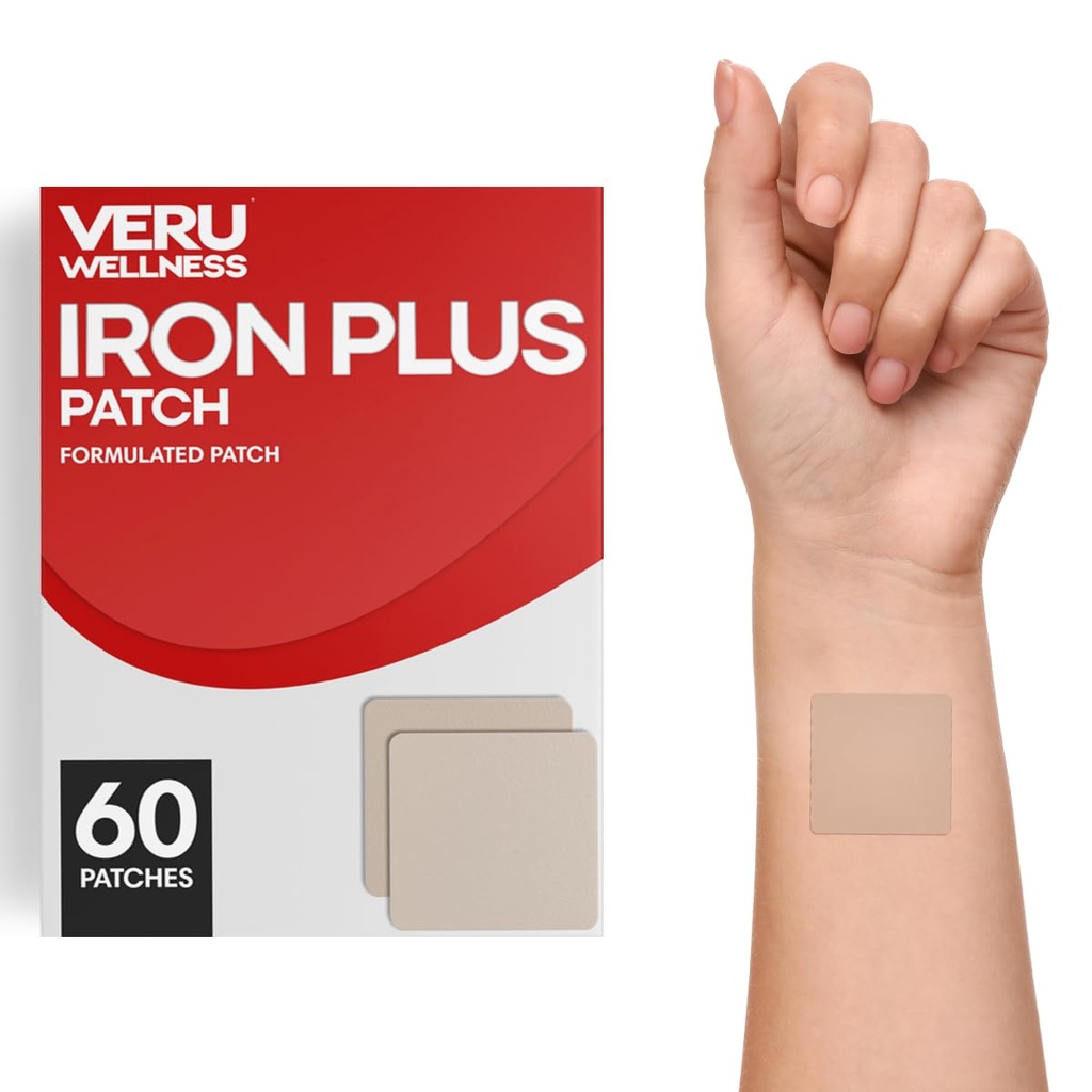 Iron Wellness Iron Plus Daily Patch - Iron Deficiency Support - Blood Levels and Energy (60 Hari)