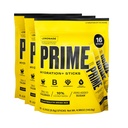 Hidrasi PRIME + Sticks Lemonade 124; Hidration Powder Single Save Sticks 124; Electrolite Powder On The Go Go 124; 250mg BCAAs, B Vitamin, Antioksidants 124; Rendah Gula 124; Kafein Gratis 124; Vegan 124g BCAs, 48 Sticks