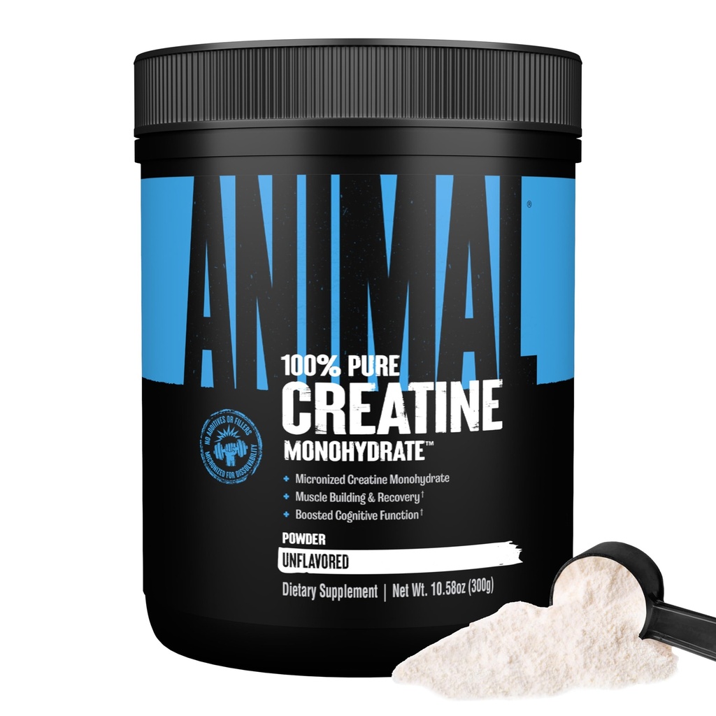 Hewan Creatine Monohydrate Powder-Dikomronisasi untuk Pemulihan Otot, Energi Sel, dan Wellness Harian - untuk Pria dan Wanita - Unflamited 300g