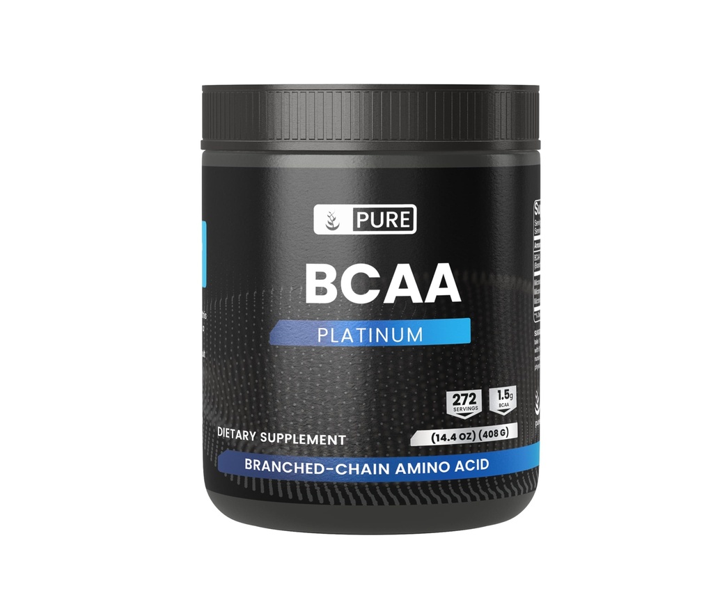 PURE ORIGINAL INGREDIENTS 2: 1 BCAA powder, 14.4 oz, Unfeateled, 272 Servings, Always Pure, No Addonitives or Fillers