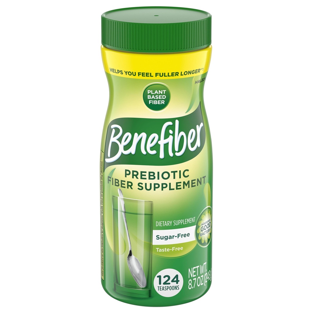 Benefiber Daily Prebiotic Fiber Powder for Digetical Health, Daily Fiber Powder, Unfeated - 62 Servings (8.7 Ounces)
