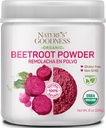 Nature 's Good Beet Root Powder - 56 Servis (8oz) - Nitric Oxide Booster for Energy, Stamina, Heart Health, and Athletic Performance