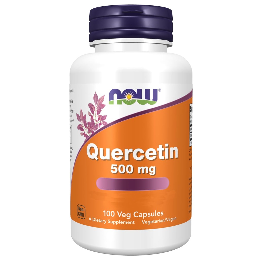NOW Quercetin 500mg, 100 Veg Capsules