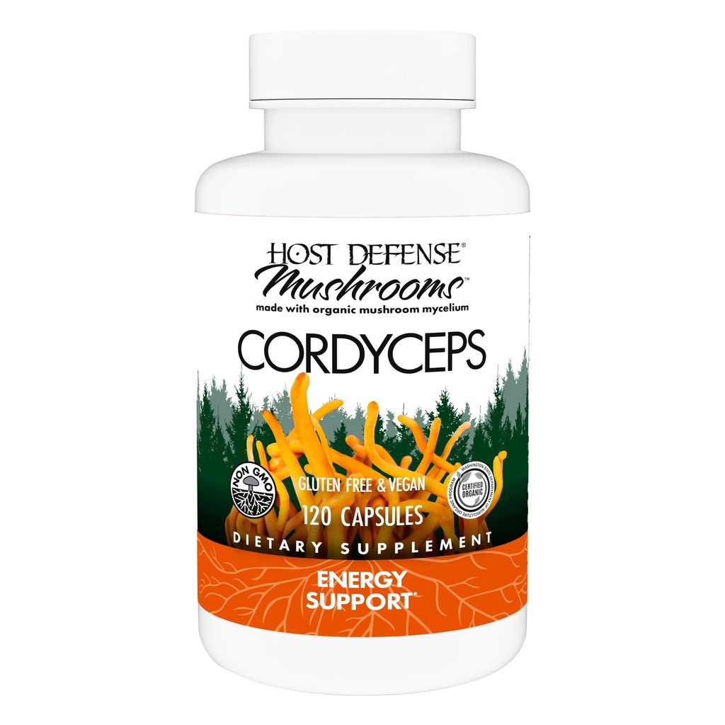 Defense Host Cordyceps Capsules - Imune & Energy Supplement - Ginjal Suplemen Kesehatan - Supplemen Dukungan Fitness untuk Peningkatan Oksigen Bantuan - 120 Capsules (60 Pelayan) *