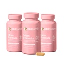 HAIRTAmin MOM Vegan Prenatal & Postnatal Multivitamin Capsules & Hair Vitamin, Postpartum, Breathfeating, Hair Nails, dan Skin Vitamin for Women with Biotin, Zinc, Iron (3- Pack)