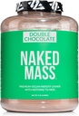 Vegan Mass NASked - Chocolate Weight Gainer - 1.260 Kalories, 50G Protein, Tidak ada Artificial, All Natural Chocolate Powder, Non-GMO, Soy & Gluten Free - 8LB Bulk - 11 Servings