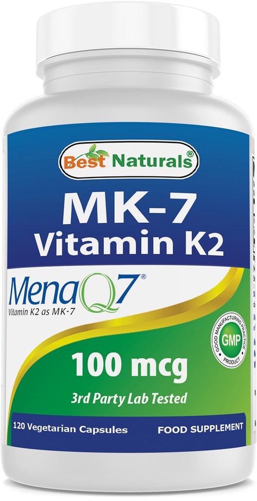 Terbaik MK-7 Vitamin K2 100 mcg 120 Vcaps