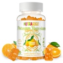 Potassium Magnesium Gummies, Potasium Suplemen W / Ashwagandha, Absorpsi Tinggi Magnesium Glycinate, B6, D3, Potasium Citrate untuk Kram Leg, Otot, Elektroyte untuk Anak Dewasa, Sugar- Bebas 60 Gummies
