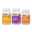 Renzo 's Vitamin Back to School Bundle, Bright & Brainy Vitamin B6, Picky Eater Kids Multivitamin, dan Anak-anak Vitamin C dengan Elderberry & Zinc untuk Dukungan Imune