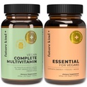 Bundle Multivitamin Masa Depan - Vegan Multivitamin Lengkap dan Vegan Estivenan Multivitamin - Vegan Vitamin B12, Omega 3, dan Vitamin D3 - Multivitamin Lengkap, 42 Vitamin dalam 1 untuk Pria dan Perempuan