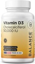 Balancebreens Vitamin D3 50.000 IU, 60 Veggie Capsules - Potensi Tinggi, Support Immune & Bone Health - Weekly Once