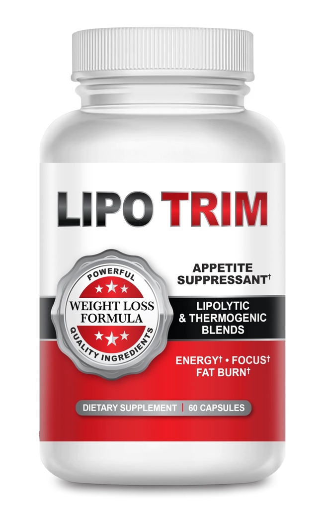 Lipo Trim- Advanced Lipogenic Diet Pills - Boost Energy, Enhance Focus, and Accelerate Fat Loss- 60 Fast Acting Appetite Suppressant Capsules