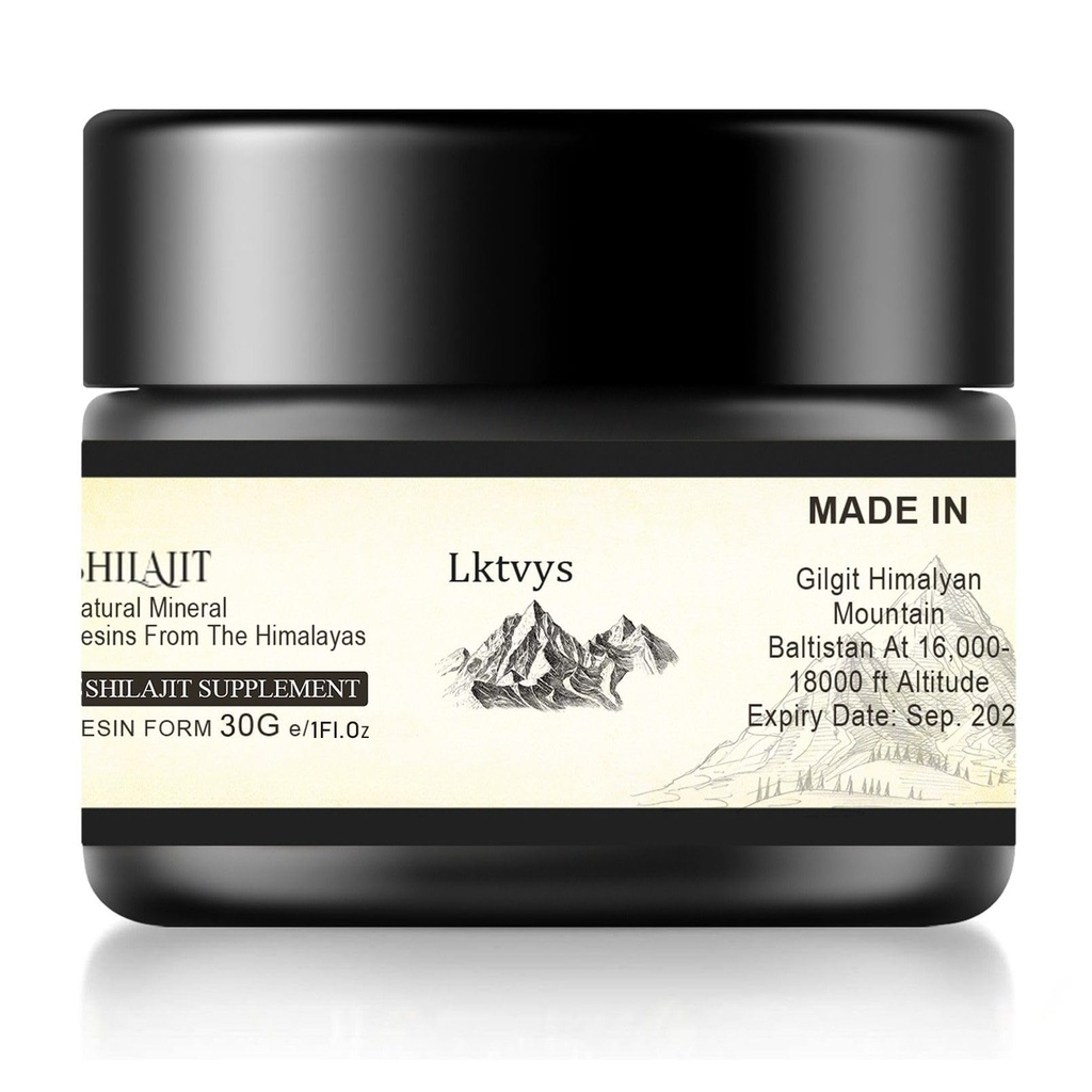 Shilajit Himalaya Organik, Suplemen Shilajit, Shilajit Resin Enriched dengan lebih dari 85 Estical Micronutrients, Boosts Energy dan Imune Vitalitas, Murni Shilajit untuk Pria dan Perempuan