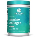 Zammex Marine Collagen Peptides Powder Unfeared, Wild- Caught Fish Collagen Powder, Pasokan Kesehatan Skin, Rambut, Joints, Tipe 1 & 3 Collagen Supplemen untuk Perempuan - Mudah untuk Mix. (32 Pelayan)