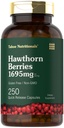 Tahoe Nutronionals Hawthorn Berry Capsules 124; 1695mg per Serving 124; 250 Count 124; Ekstraksi Tambahan untuk Perempuan dan Pria 124; Non-GMO, Gluten Free Extract