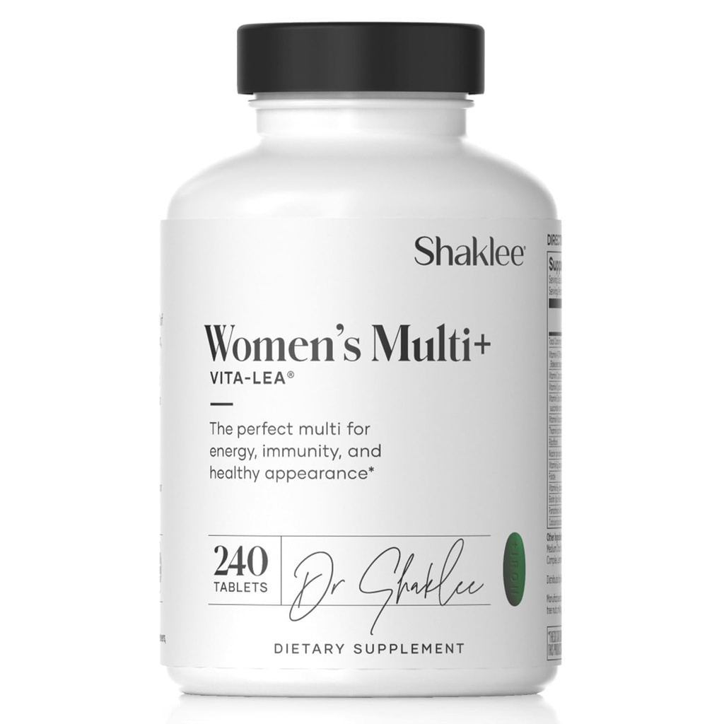 Shaklee - Vita- Lea ® Women High- Potency Multivitamin & Multimineral for Women - Prenatal / Postnatal Dukungan dengan 800 mcg Acid Folic, 200 mcg Iodin, 18 mg Iron - 240 tablet