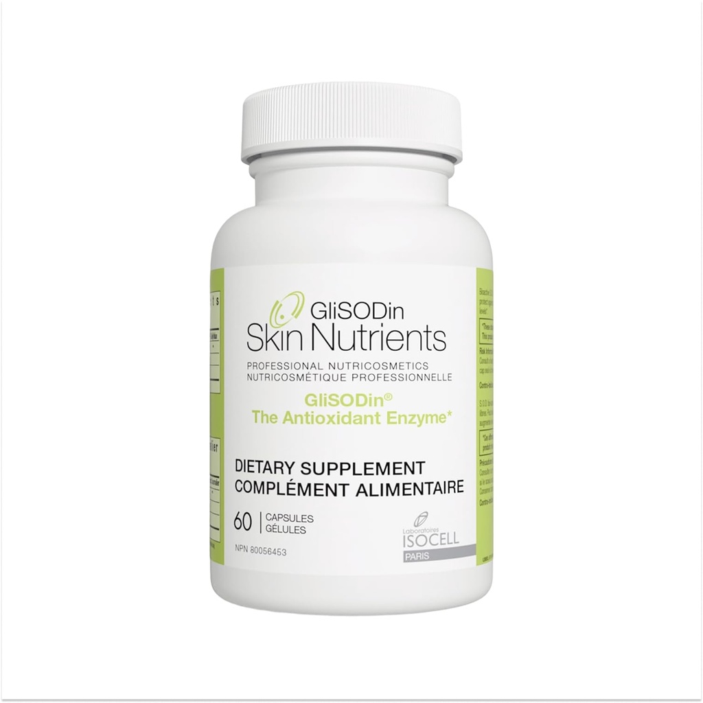 GliSODin Skin Nutrients The Antioksidant Enzyme - Reduces Oxidative Stress - 60 Capsules - 1 Pasokan Bulan