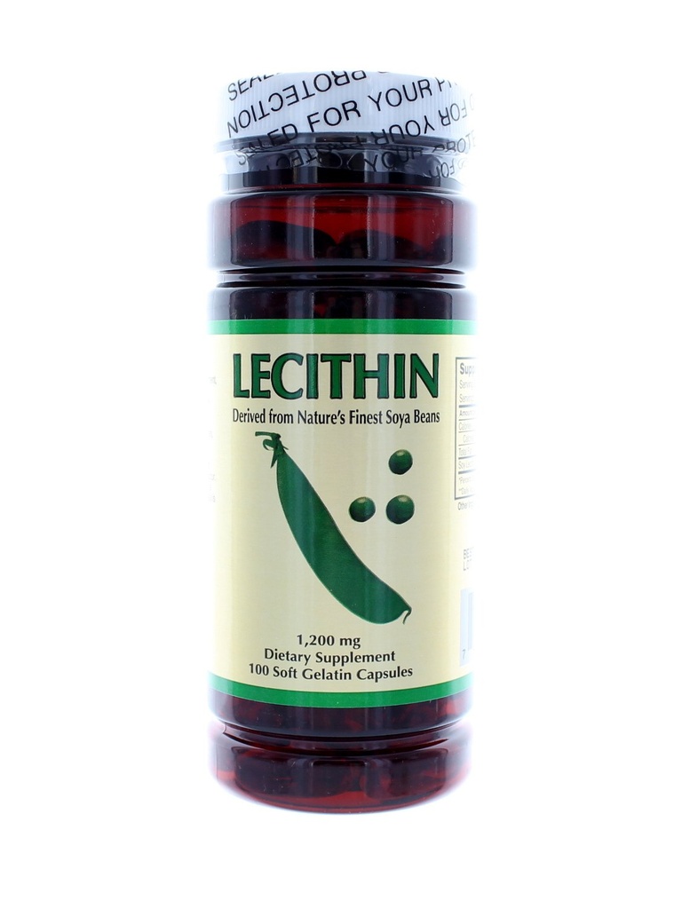 NCB Lecithin 1200 Mg - 100 Soft Gantatin Capsules
