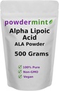 Alpha Lipoic Acid Powder (RSA, Pure ALA) (Multiple Sizes) Antioksidant (ALA Powder) Scoop Included