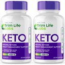 Rize labs - Trim Life Labs Keto Kapsules - Wheight Loss Pills - Dukung Maximum Formula, Keto + ACV Suplemen (120 Kapsul)