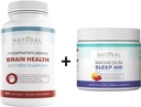 Natural BioScience Soy- Free Phoshatidyline 100mg & Magnesium Sleep Powder Bundle - Ultimate Brain Health & Relaxation Support