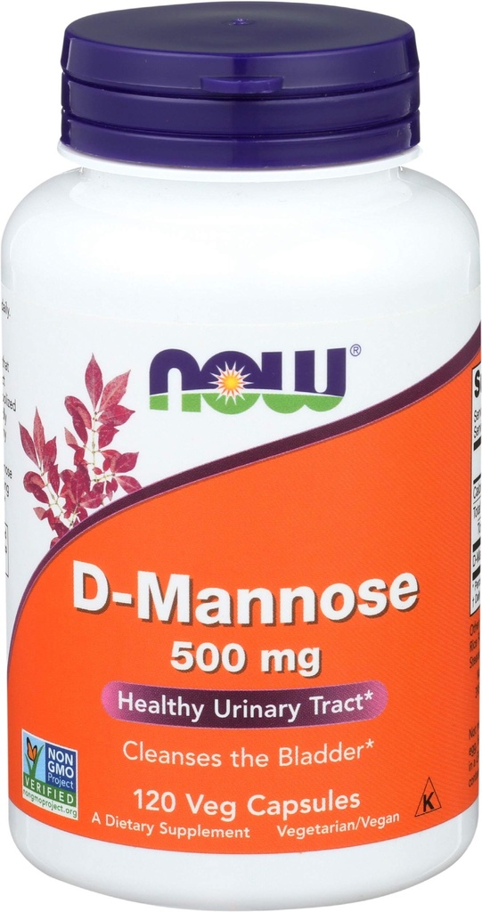 Sekarang Foods D-Mannose, 120 Caps 500 mg (Paket 3)