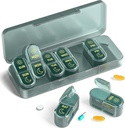 Aku akan pergi selama 7 hari, Meicine Pill Organinzer, Pill Day, Weekly Pill Organizer for Travel, Vitamin, Fish Oils, Suplemen