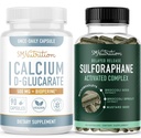 Sulforaphane Kompleks dengan Kalsium D-Glucarate 124; Hormone Balancing Bundle dengan Advanced Microbeadlet Hormone Salvation Suplement (60 Servings) dan Vegan Gluten Free Non-GMO CDG Suplemen (90 Pelayan)