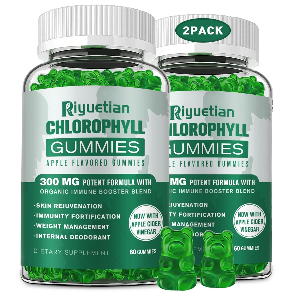 Gusi Bebas Gula Chlorofil - dengan ACV Tak Disaring & Vitamin C B12