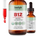 USDA Organik Vitamin B12 Liquid Drops - 5000 mcg Methylcobalamin - Sublingual, Fast- Absorbing Vegan Suplemen - Energi, Metabolisme, Brain, Heart & Imune Dukungan - Bebas, 60 Servis, Amerika Dibuat