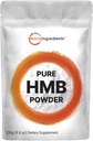 Mikro Ingredians Pure HMB Powder, 250 Grams, Powerfully Supports Muscle Stamina, Endurance and Power, No GMO dan Vegan Friendly