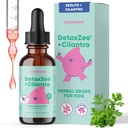 JoySpring DetoxZee Cilantro Drops for Kids - Natural Detox Support with Zeolite & Cilantro Extract - Easy Whole-Body Cleanse for Children & Toddlers - Kids-Fried Liquid Detox, 30 Servis