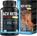Suplemen ACV Keto, Boneka Apel Cider Vinegar (1455 Mg) Pil untuk Metabolisme dan Appetite, Pil ACV Keto untuk Weight Loss dan Belly Fat, Slimming Chasiles untuk Pria Wanita