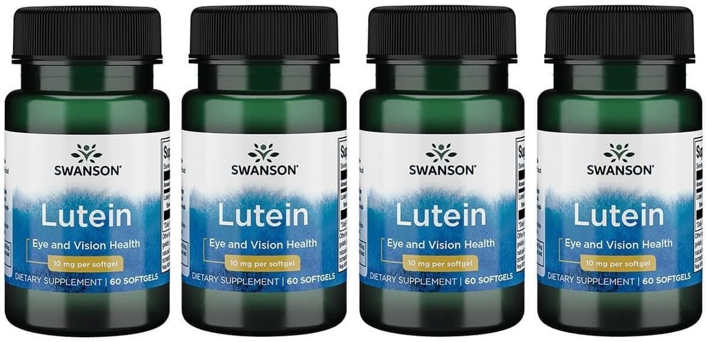 Swanson Lutein 10 Juta 60 Sgels (4 Pack)