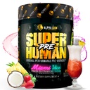 ALPHA LION Superhuman Pre Workout Powder, Beta Alanine, L-Taurine & Tri-Source Caffeine untuk Kafein Energi & Fokus, Nitric Oxide & Citrulline untuk Pompa (21 Servings, Miami Vice)