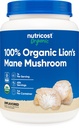 Nutricost Organic Lion Mane Mushroom Powder 1LB - Sertifikasi USDA Organik